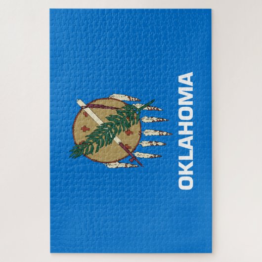 De vlag van Oklahoma Legpuzzel (Verticaal)