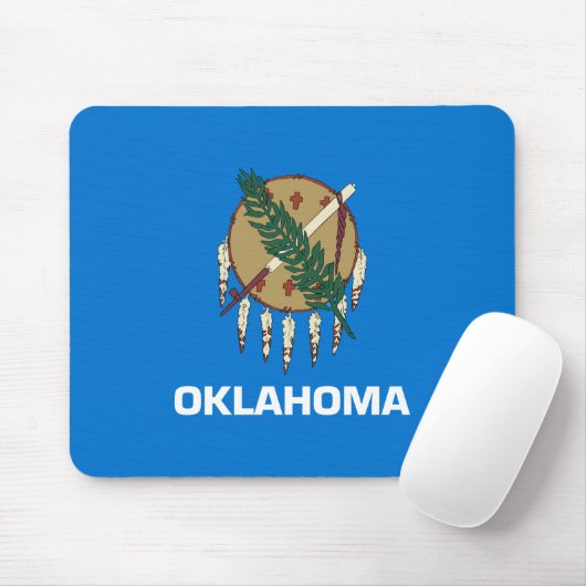 De vlag van Oklahoma Muismat (Met muis)