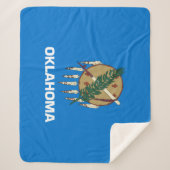 De vlag van Oklahoma Sherpa Deken (Voorkant)