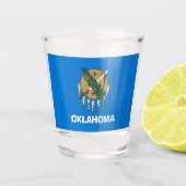 De vlag van Oklahoma Shot Glas (Voorkant)