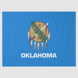 De vlag van Oklahoma Tissuepapier