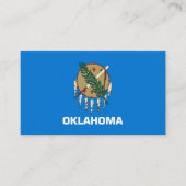De vlag van Oklahoma Visitekaartje (Voorkant)