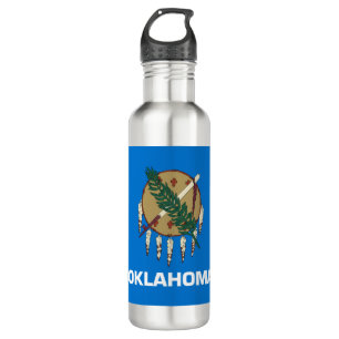 De vlag van Oklahoma Waterfles