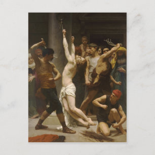 De vlag van onze Heer Jezus Christus 1880 Briefkaart