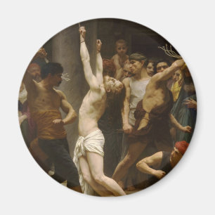 De vlag van onze Heer Jezus Christus 1880 Magneet