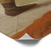 De vlag van onze Heer Jezus Christus 1880 Poster (Hoek)