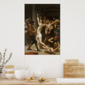 De vlag van onze Heer Jezus Christus 1880 Poster (Keuken)