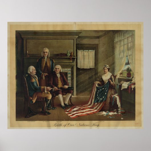 De vlag van onze natie poster (Voorkant)