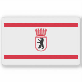 De vlag van Oost-Berlijn (1956-1990) Sticker