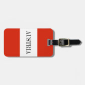 De vlag van Oostenrijk Bagagelabel (Voorkant horizontaal)