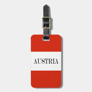 De vlag van Oostenrijk Bagagelabel