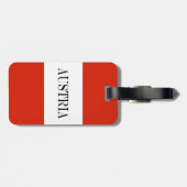 De vlag van Oostenrijk Bagagelabel (Achterkant horizontaal)