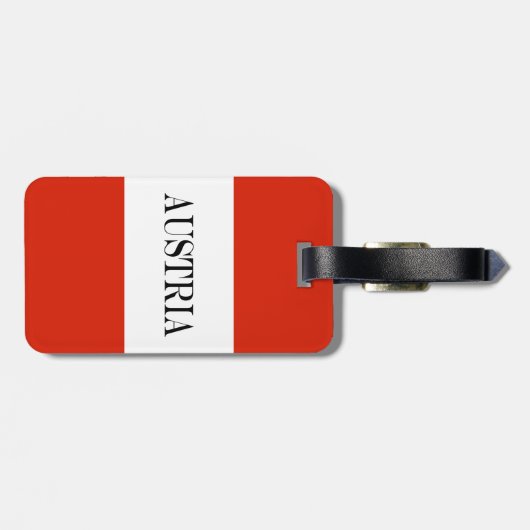 De vlag van Oostenrijk Bagagelabel (Achterkant horizontaal)