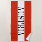 De vlag van Oostenrijk Strandlaken (Voorkant)