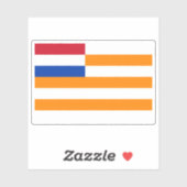 De vlag van Oranje Vrijstaat, Rep. Zuid-Afrika Sticker (Vel)