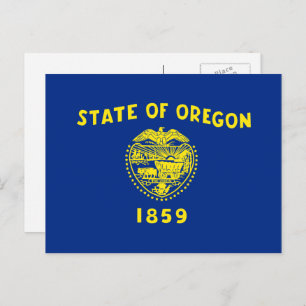 De vlag van Oregon Briefkaart