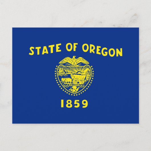 De vlag van Oregon Briefkaart (Voorkant)