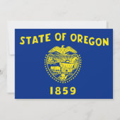 De vlag van Oregon, de vlag van Oregon Kaart (Achterkant)