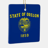 De vlag van Oregon Keramisch Ornament (Rechts)