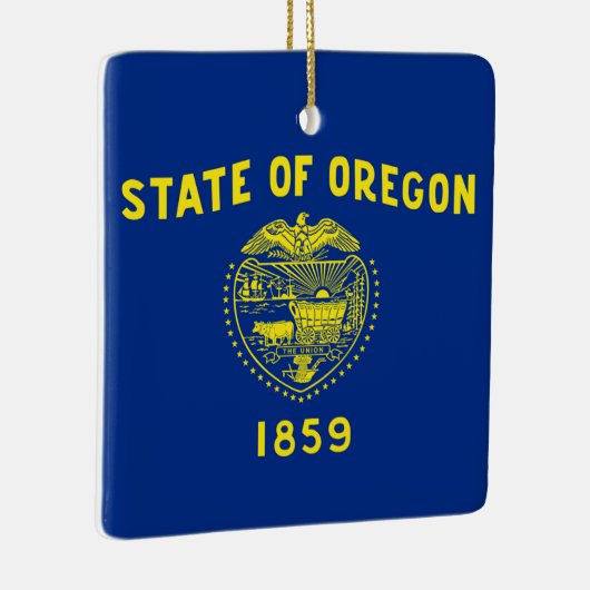 De vlag van Oregon Keramisch Ornament (Rechts)