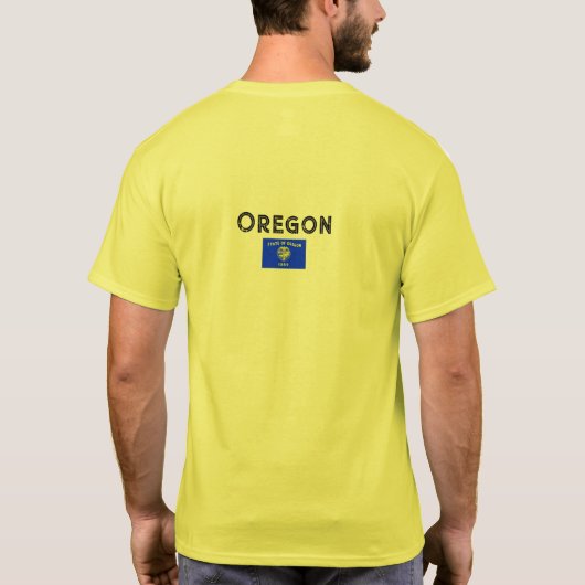 De vlag van Oregon T-shirt (Achterkant)