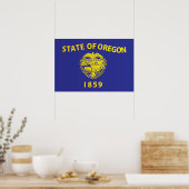 De vlag van Oregon, Verenigde Staten van Amerika Poster (Keuken)