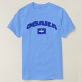 De vlag van Osaka Japan T-shirt (Design voorkant)