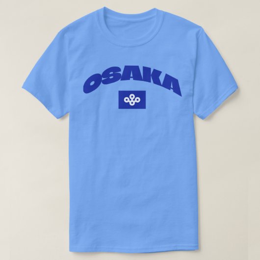 De vlag van Osaka Japan T-shirt (Design voorkant)