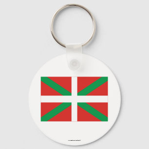 De vlag van País van Vasco (Euskadi) Sleutelhanger