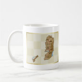 De Vlag van Palestina + De Mok van de kaart (Links)