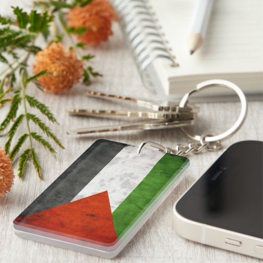 De vlag van Palestina Sleutelhanger (Voorkant Rechts)