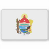 De vlag van Paraná, Argentinië Sticker (Voorkant)