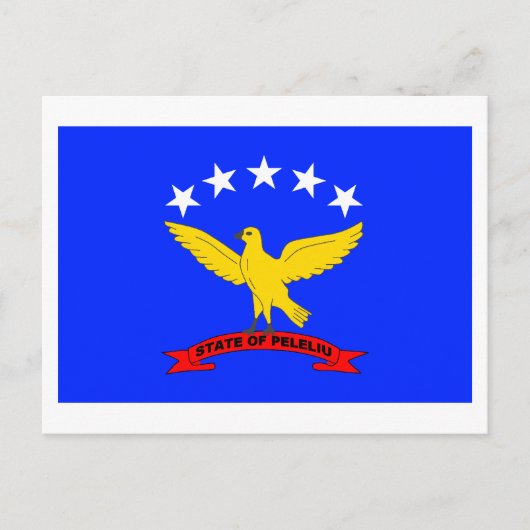 De Vlag van Peleliu Briefkaart (Voorkant)