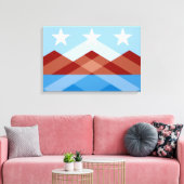 De vlag van Peoria (Arizona) Canvas Afdruk (Insitu (Woonkamer))