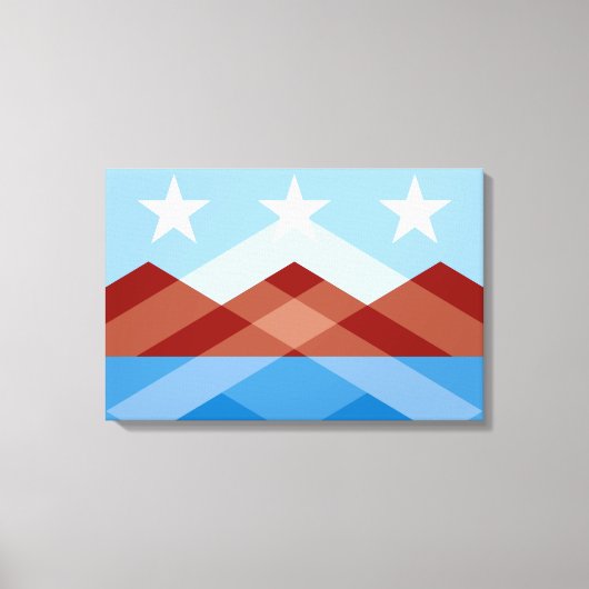 De vlag van Peoria (Arizona) Canvas Afdruk (Voorkant)