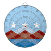 De vlag van Peoria (Arizona) Dartbord (Voorkant)