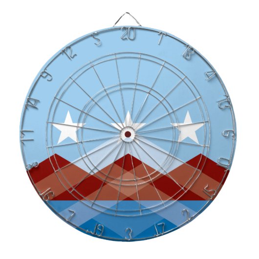 De vlag van Peoria (Arizona) Dartbord (Voorkant)