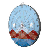 De vlag van Peoria (Arizona) Dartbord (Voorkant Rechts)