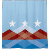 De vlag van Peoria (Arizona) Douchegordijn (Voorkant)