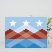 De vlag van Peoria (Arizona) Kaart (Staand voorkant)