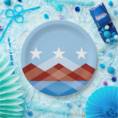 De vlag van Peoria (Arizona) Papieren Bordje (Feest)