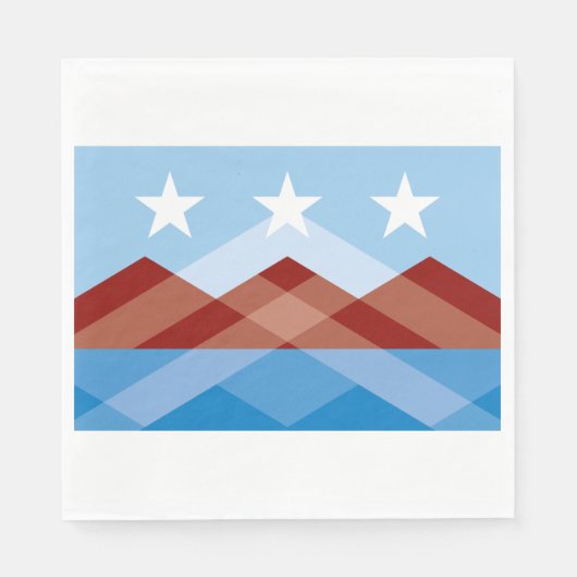 De vlag van Peoria (Arizona) Servet (Voorkant)