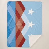 De vlag van Peoria (Arizona) Sherpa Deken (Voorkant)