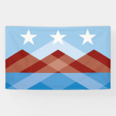 De vlag van Peoria (Arizona) Spandoek (Horizontaal)