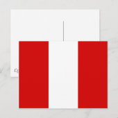 De vlag van Peru Briefkaart (Voorkant / Achterkant)