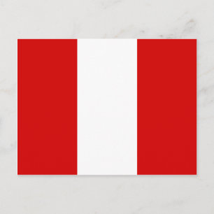 De vlag van Peru Briefkaart