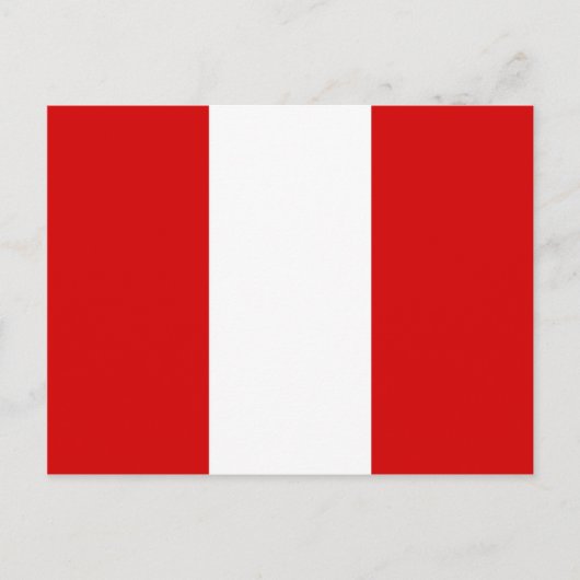 De vlag van Peru Briefkaart (Voorkant)