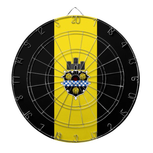 De vlag van Pittsburgh (Pennsylvania) Dartbord (Voorkant)