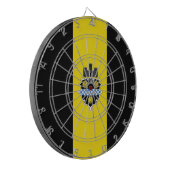 De vlag van Pittsburgh (Pennsylvania) Dartbord (Voorkant Links)