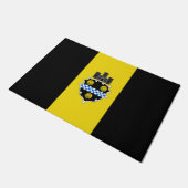 De vlag van Pittsburgh (Pennsylvania) Deurmat (Schuin)